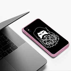 Чехол iPhone XS Max матовый Angry Norwegian, цвет: 3D-розовый — фото 2
