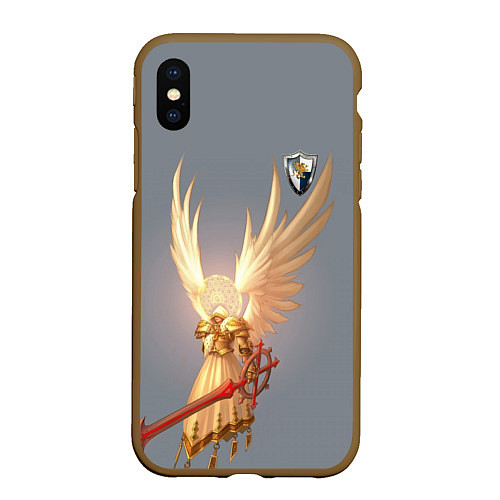 Чехол iPhone XS Max матовый Heroes of Might and Magic / 3D-Коричневый – фото 1