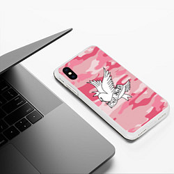 Чехол iPhone XS Max матовый LIL PEEP CRY BABY, цвет: 3D-белый — фото 2