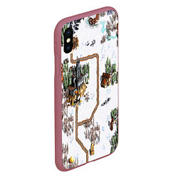 Чехол iPhone XS Max матовый Heroes of Might and Magic, цвет: 3D-малиновый — фото 2