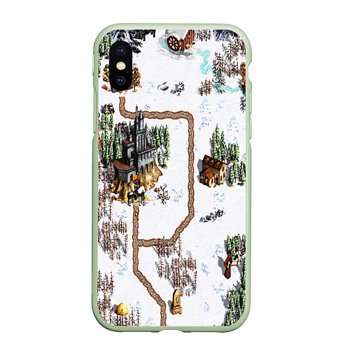 Чехол iPhone XS Max матовый Heroes of Might and Magic / 3D-Салатовый – фото 1