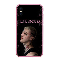 Чехол iPhone XS Max матовый LiL PEEP, цвет: 3D-розовый