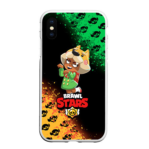 Чехол iPhone XS Max матовый BRAWL STARS NITA / 3D-Белый – фото 1