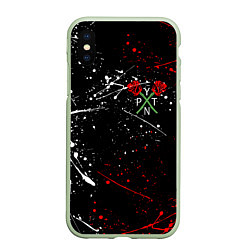 Чехол iPhone XS Max матовый Payton Moormeier: TikTok, цвет: 3D-салатовый