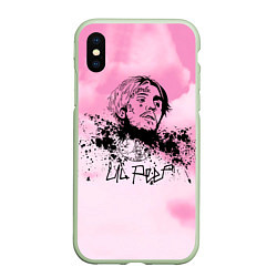 Чехол iPhone XS Max матовый LIL PEEP, цвет: 3D-салатовый