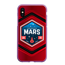 Чехол iPhone XS Max матовый MARS NASA