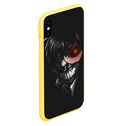 Чехол iPhone XS Max матовый Tokyo Ghoul, цвет: 3D-желтый — фото 2