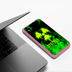 Чехол iPhone XS Max матовый STALKER 2, цвет: 3D-малиновый — фото 2