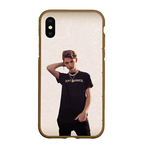 Чехол iPhone XS Max матовый ТИКТОКЕР - PAYTON MOORMEIE / 3D-Коричневый – фото 1