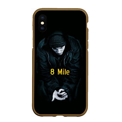 Чехол iPhone XS Max матовый EMINEM, цвет: 3D-коричневый