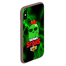 Чехол iPhone XS Max матовый Brawl Stars, цвет: 3D-коричневый — фото 2