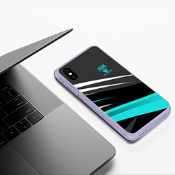 Чехол iPhone XS Max матовый Conor McGregor, цвет: 3D-светло-сиреневый — фото 2
