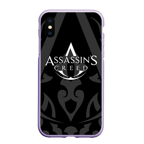 Чехол iPhone XS Max матовый Assassin’s Creed / 3D-Светло-сиреневый – фото 1