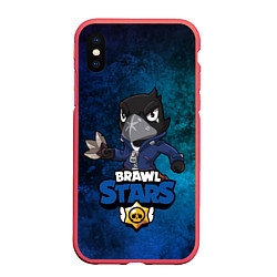 Чехол iPhone XS Max матовый Brawl Stars CROW