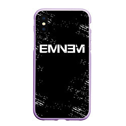 Чехол iPhone XS Max матовый EMINEM, цвет: 3D-сиреневый