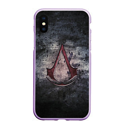 Чехол iPhone XS Max матовый Assassin’s Creed, цвет: 3D-сиреневый