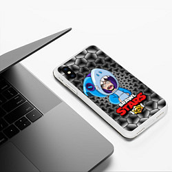Чехол iPhone XS Max матовый Braw stars, цвет: 3D-белый — фото 2