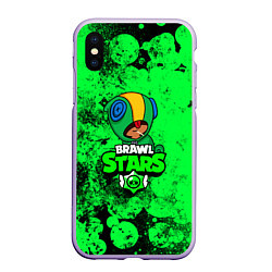 Чехол iPhone XS Max матовый BRAWL STARS LEON