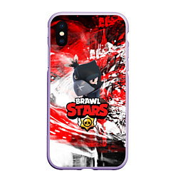 Чехол iPhone XS Max матовый BRAWL STARS CROW