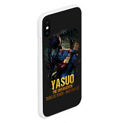 Чехол iPhone XS Max матовый Yasuo, цвет: 3D-белый — фото 2