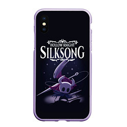 Чехол iPhone XS Max матовый Hollow Knight, цвет: 3D-светло-сиреневый