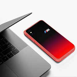 Чехол iPhone XS Max матовый BMW, цвет: 3D-красный — фото 2