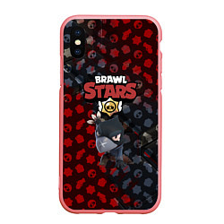 Чехол iPhone XS Max матовый BRAWL STARS:CROW