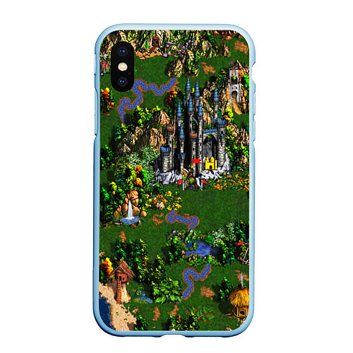 Чехол iPhone XS Max матовый Heroes of Might and Magic / 3D-Голубой – фото 1