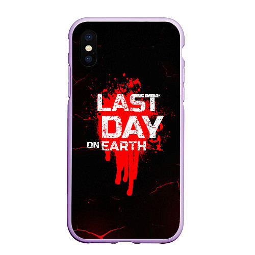 Чехол iPhone XS Max матовый LAST DAY ON EARTH / 3D-Сиреневый – фото 1