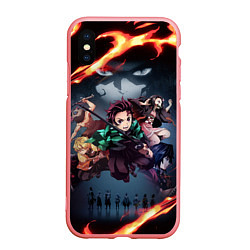 Чехол iPhone XS Max матовый KIMETSU NO YAIBA, цвет: 3D-баблгам