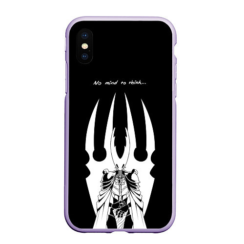 Чехол iPhone XS Max матовый Hollow Knight / 3D-Светло-сиреневый – фото 1