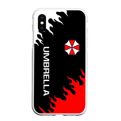 Чехол iPhone XS Max матовый UMBRELLA CORP / 3D-Белый – фото 1