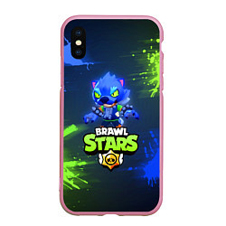 Чехол iPhone XS Max матовый Brawl Stars Werewolf Leon