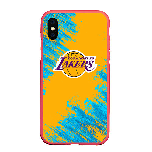 Чехол iPhone XS Max матовый Kobe Bryant / 3D-Красный – фото 1