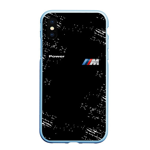 Чехол iPhone XS Max матовый BMW / 3D-Голубой – фото 1