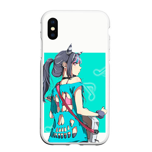 Чехол iPhone XS Max матовый Ibuki Mioda / 3D-Белый – фото 1