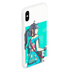 Чехол iPhone XS Max матовый Ibuki Mioda, цвет: 3D-белый — фото 2