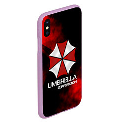 Чехол iPhone XS Max матовый UMBRELLA CORP, цвет: 3D-сиреневый — фото 2