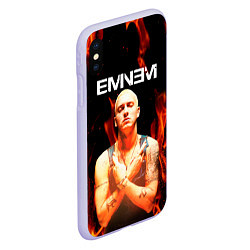 Чехол iPhone XS Max матовый EMINEM, цвет: 3D-светло-сиреневый — фото 2