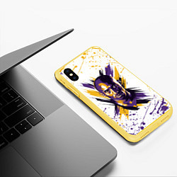 Чехол iPhone XS Max матовый KOBE BRYANT, цвет: 3D-желтый — фото 2