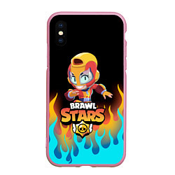 Чехол iPhone XS Max матовый BRAWL STARS MAX