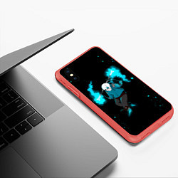Чехол iPhone XS Max матовый Undertale, цвет: 3D-красный — фото 2
