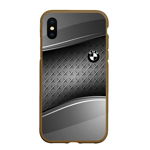 Чехол iPhone XS Max матовый BMW / 3D-Коричневый – фото 1