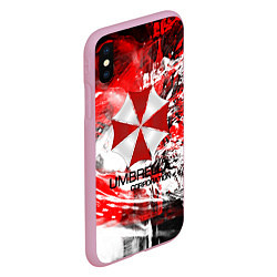 Чехол iPhone XS Max матовый UMBRELLA CORP, цвет: 3D-розовый — фото 2