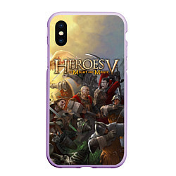 Чехол iPhone XS Max матовый Heroes of Might and Magic, цвет: 3D-сиреневый