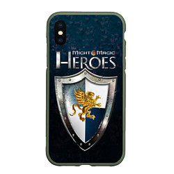 Чехол iPhone XS Max матовый Heroes of Might and Magic, цвет: 3D-темно-зеленый