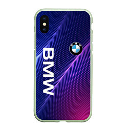 Чехол iPhone XS Max матовый BMW, цвет: 3D-салатовый