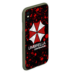 Чехол iPhone XS Max матовый UMBRELLA CORP, цвет: 3D-темно-зеленый — фото 2