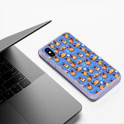 Чехол iPhone XS Max матовый Best Friends, цвет: 3D-светло-сиреневый — фото 2