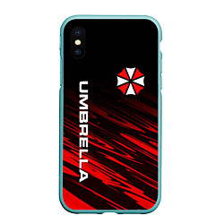 Чехол iPhone XS Max матовый UMBRELLA CORPORATION, цвет: 3D-мятный